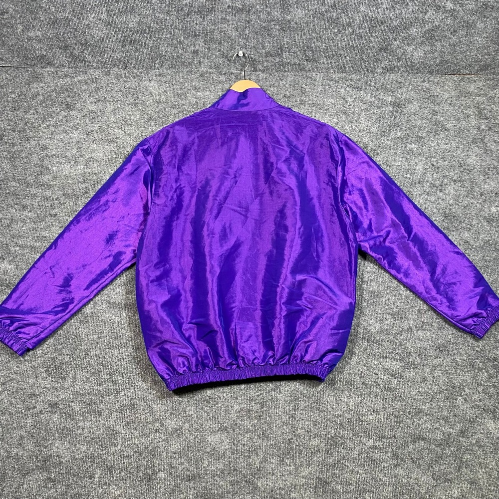 Surf Style Interplanetary Body Gear Purple‎ Iridescent Windbreaker Small 90s - Picture 2 of 8